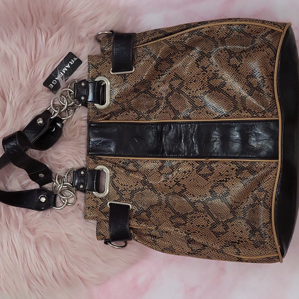 Brand New VINTAGE Y2K RAMPAGE ANIMAL PRINT SHOULDER BAG